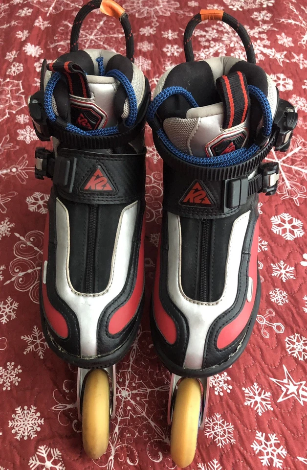 K2 Radical 100 Inline Speed Skate Red Black Carbon Aluminium 7000 Größe EU 40,0 - Bild 4 von 4