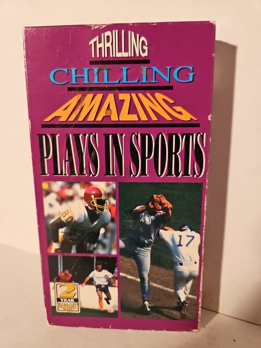 Thrilling Chilling Amazing Plays In Sports 1993 VHS Tape Cassette