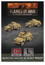 Flames of War SdKfz 221 and 222 SS Scout Troo...