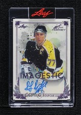 2021-22 Leaf Art of Hockey Imagestic Purple 2/4 Ray Bourque Raymond Auto HOF 6v3