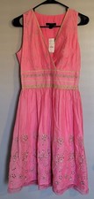 Women's metallic embroidered pink dress size 6 from EXPRESS