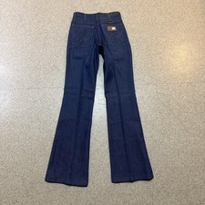 Vintage Wrangler Student Boot Jeans 27x32  70s Made in USA Talon Zip