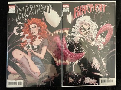 NM/Unread Black Cat #7-#8 Kaare Andrews Connecting Covers Set