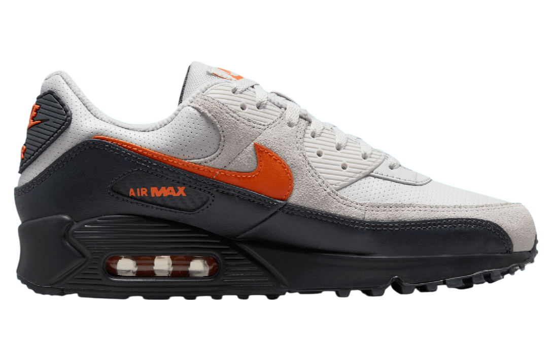 Nike Air Max 90 Vast Grey Safety Orange IF0670-003 Men's Size New