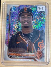 2022 Bowman Chrome Ryan Reckley #BCP-163 Speckle Refractor /299 1st Prospect