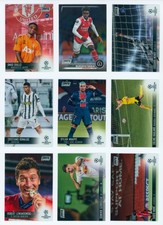 9x Topps Stadium Club Chrome Soccer Card Lot:...