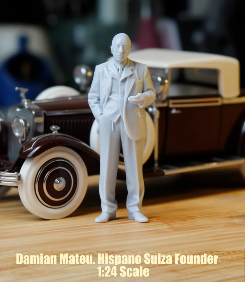 DAMIAN MATEU NON DIPINTO per Hispano Suiza Franklin nuovo di zecca 1:24 - Immagine 2 di 4