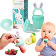 Vesta Baby Soft Silicone Fruit Food Feeder  Teether - 2 Sizes Set Nibbler