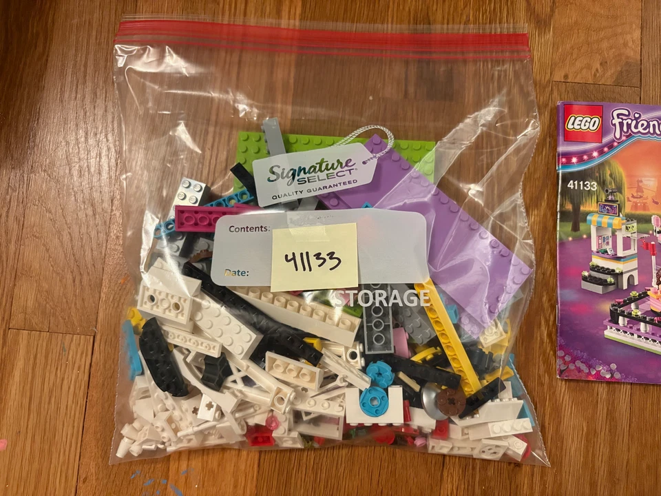 RETIRED LEGO FRIENDS 41133 Amusement Park Bumper Cars *COMPLETE SET* - Image 3 of 4