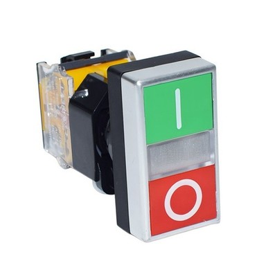 Start Stop Druckschalter mit klarer LED Statusanzeige und ABS Gehäuse