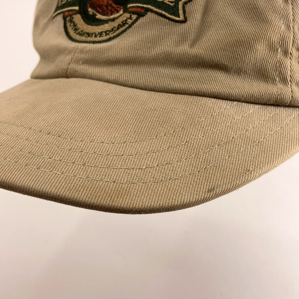 L.L. Bean 1912 2002 Aniversario Bota Logo Hecho EE. UU. Beige Algodón Gorra de Béisbol Foto 3 de 4
