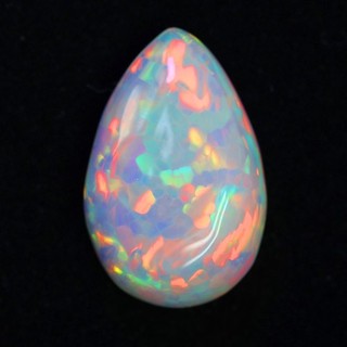 Patrón de panal de 10 99 quilates fantástico juego arco iris semi negro Welo ópalo 22x14 mm P/S