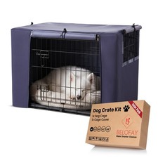 BELOFAY Dog Crate with Crate Cover | 600D Oxford Waterproof Cover with Vent