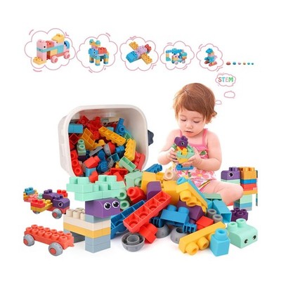 78 Pcs Top STEM Soft Building Block Sets for Kids Aged 18 months to... Fast Ship