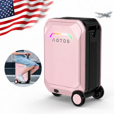 20" RIDEABLE ELECTRIC LUGGAGE SCOOTER 31L CARRY ON SUITCASE SMART APP TRAVEL