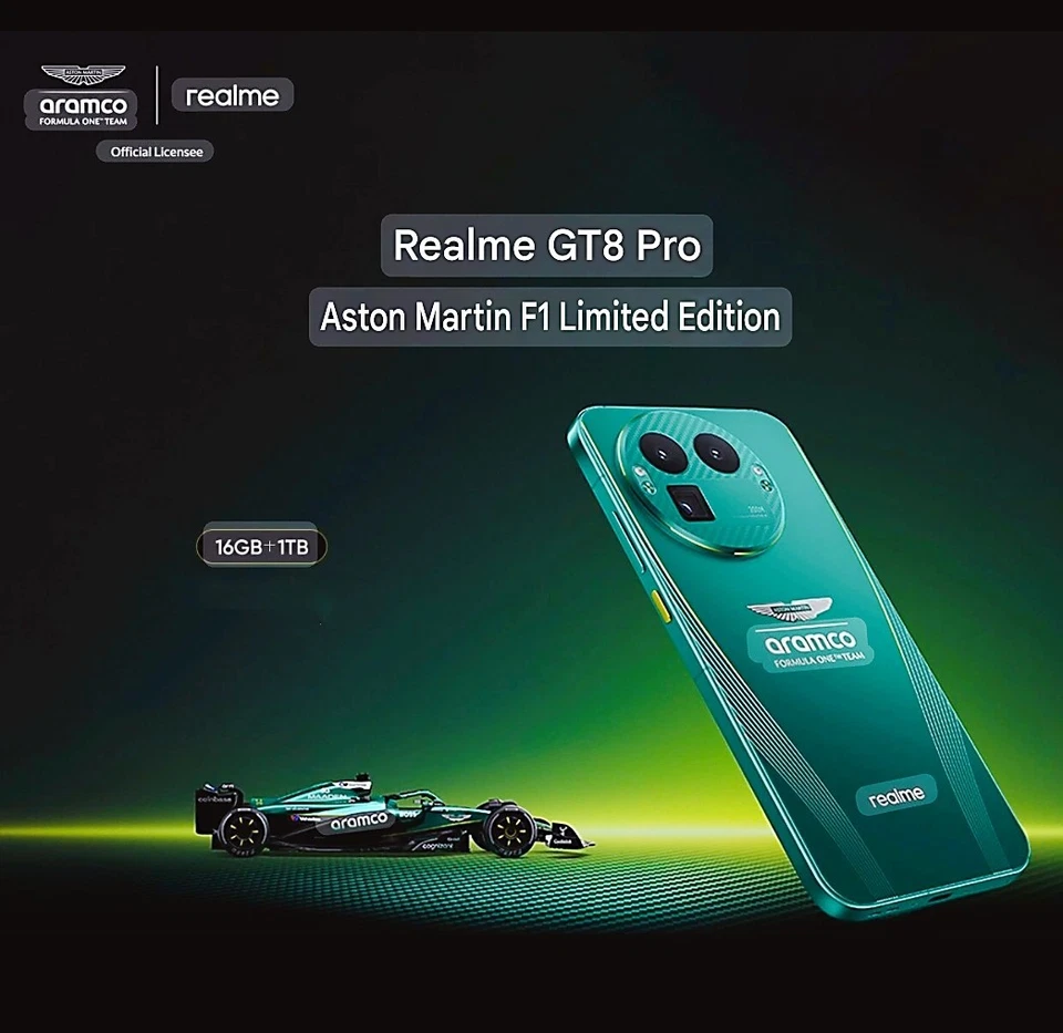VAT Free! Realme GT 8 Pro Aston Martin F1 Limited Edition 16+1TB Ricoh 200MP NFC - Image 2 of 4