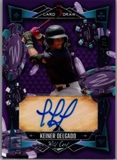 2024 Wild Card 5 Card Draw Auto Parallel #2/4 Keiner Delgado 5CDM-KDA Autograph