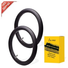 2-Pack Heavy-Duty 100/90-19 Motorcycle Inner Tubes - Puncture-Resistant Rubber