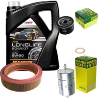 Mann Inspektionspaket 5L Mannol Longlife 5W-30 FüR Renault Clio I 1.4 1.2