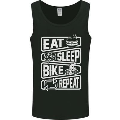 Fahrrad Eat Sleep Bike Repeat Lustig Fahrrad Herren Tanktop
