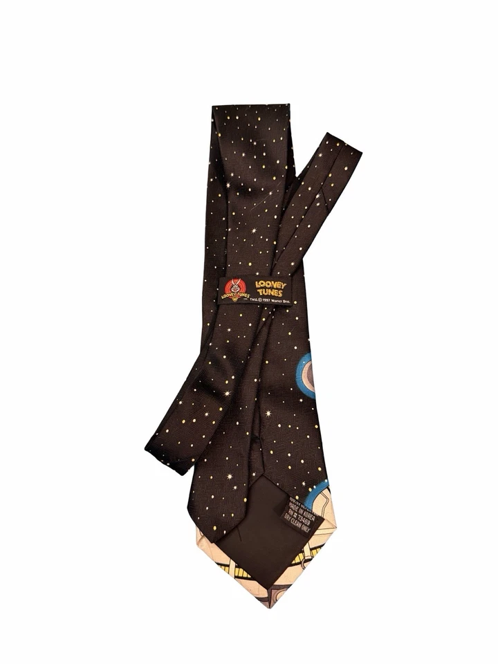 Винтажный галстук Looney Tunes Taz Astronaut Tasmanian Devil космический галстук 90-е - Изображение 3 из 4