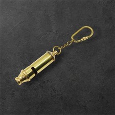 Personalised Metropolitan Police Whistle | Custom Brass Whistle Keychain | Vinta