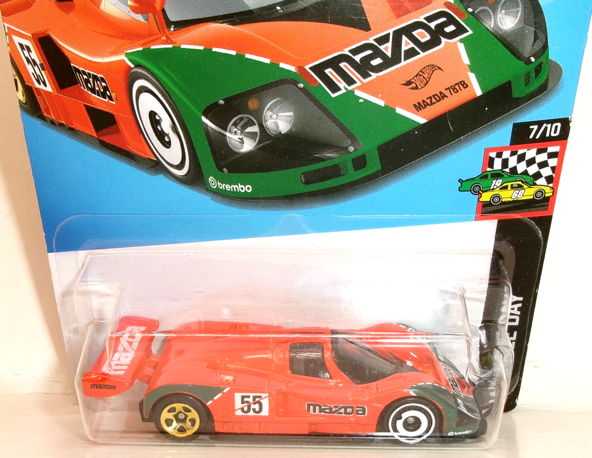 2024 HOT WHEELS 1:64 HW RACE DAY 7/10 ORANGE GREEN MAZDA 787B #145