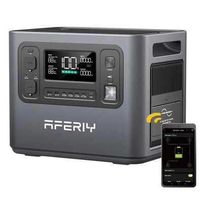 NEU AFERIY P210 2400W 2048Wh Tragbare Powerstation Lithium LiFePO4 mit Smart App