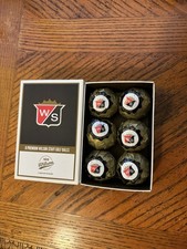 6 Premium Gold Wrapped 100 Year limited Edition Wilson Staff Duo Golf Balls