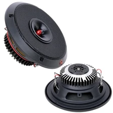 6.5" 100W RMS 4-Ohm NEO Coaxial Loudspeaker Pair with 1" Tweeter Audiopipe