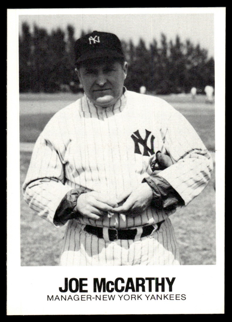 1977 Galasso Glossy Greats Joe McCarthy New York Yankees #70