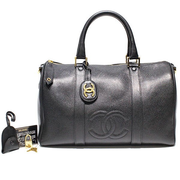 Chanel Gold Boston Bag 210342 Classic Quilted Leather