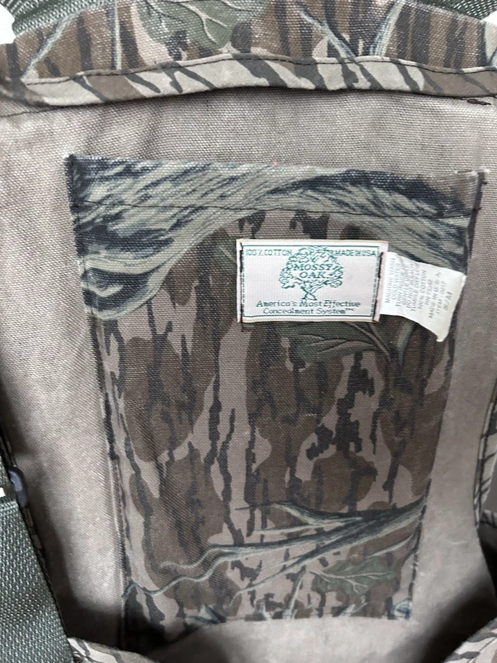 Vintage Mossy Oak Treestand Camo Turkey Vest with padded seat S-MED adjustable - Image 3 of 4