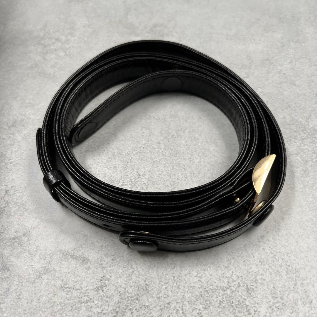 Givenchy Leather 2-Way Shoulder Bag Black Women's Authentic Pre-Owned Japan thumbnail 7