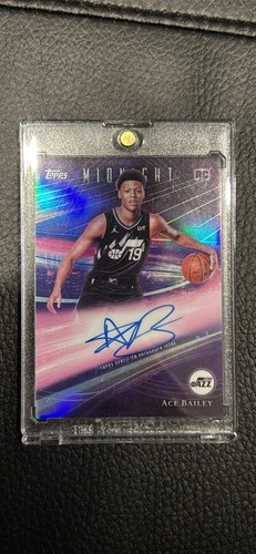 Ace Bailey 2026 Topps Midnight NBA Rookie Horizon Signatures RC Auto