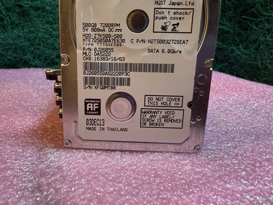 HGST 0J26055 TRAVELSTAR Z7K500 Series 500GB 7200 Sata 6Gb/s 32Mb Cache - Image 3 of 4