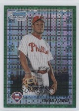 2010 Bowman Chrome Prospects Retail Green X-Fractor Yohan Flande #BCP139 0a1
