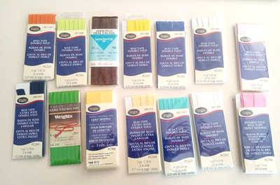 Lot 14 Wrights Double Fold  Bias Tape Single Fold