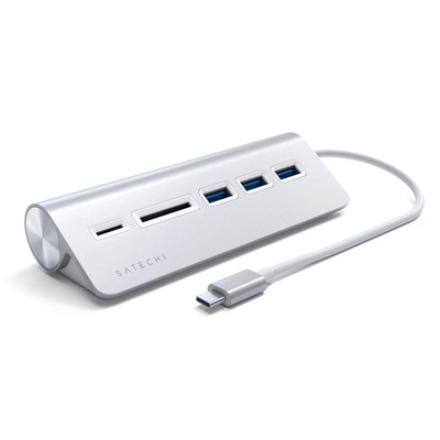 Satechi Type-C Aluminum USB Hub & Card Reader silver