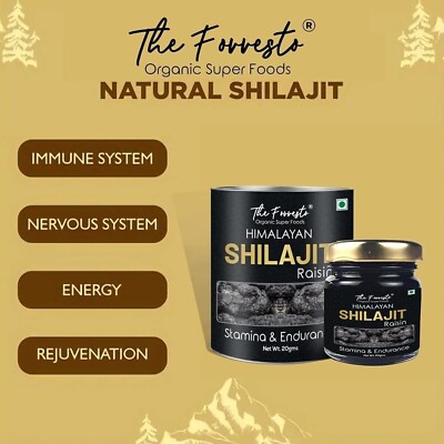 Pure 100% Himalayan Shilajit, Soft Resin Organic, Extremely Potent, Fulvic 20 Gr