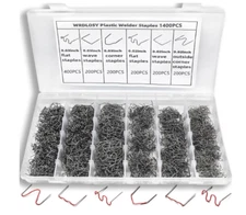 1400 Plastic Welding Staples Kit Welder 6 Different Shapes Stainless Steel