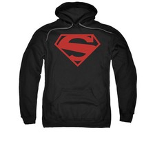 SUPERMAN 52 RED BLOCK Licensed Adult Pullover Hooded Sweatshirt Hoodie SM-3XL