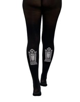 Pamela Mann Strumpfhose - Rip Tombstone SchäDel Goth Gothic Alternative
