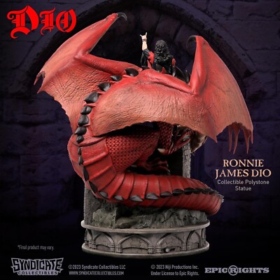 Ronnie James Dio Premium Polystone Statue Sculpture 1/10th Scale