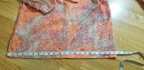 VTG NOS JC Penney 60's 70s Colorful Bubble Sleeve Women's Poly Silk Shirt sz. L - Picture 9 of 12