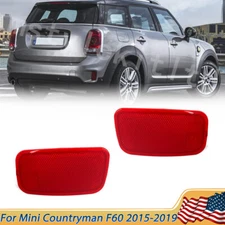 For 2015-2019 Mini Countryman F60 Left & Right Rear Bumper Reflector Marker Red