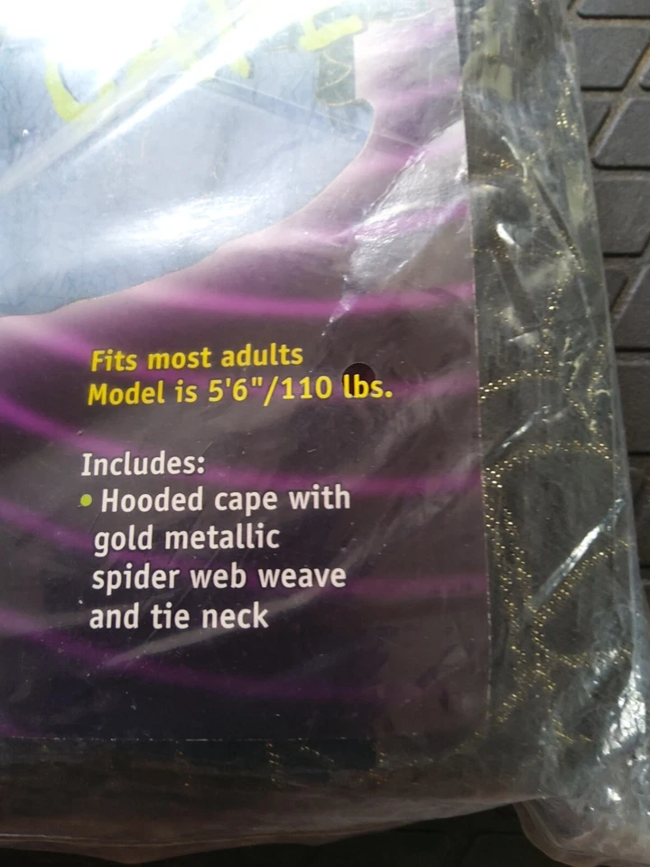 Telaraña Brillante Capa Transparente Para Mujer Disfraz de Halloween Divertido Mundo Vestir Divertido Foto 3 de 3