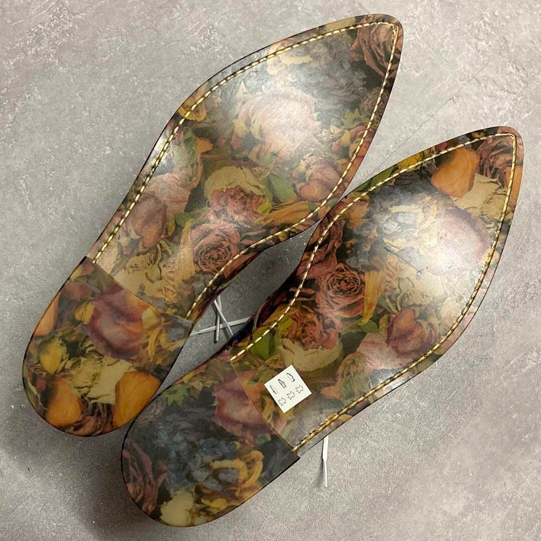 Comme Des Garcons Comme Des Garcons ROJ0210511 関税送料込 22ss COMME des GARCONS HOMME PLUS Leather Shoes Floral Made