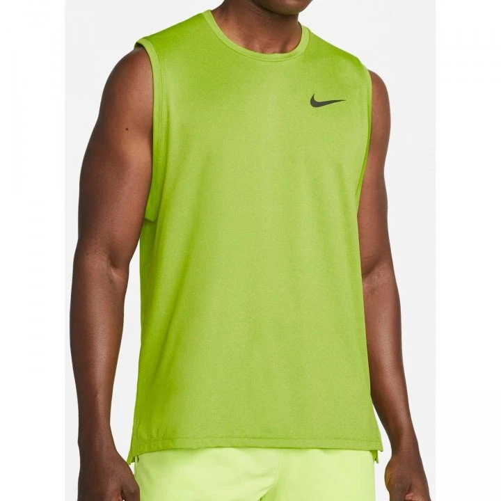 Nike Pro Men s Atomic green Heather Black Training Tank CZ1184