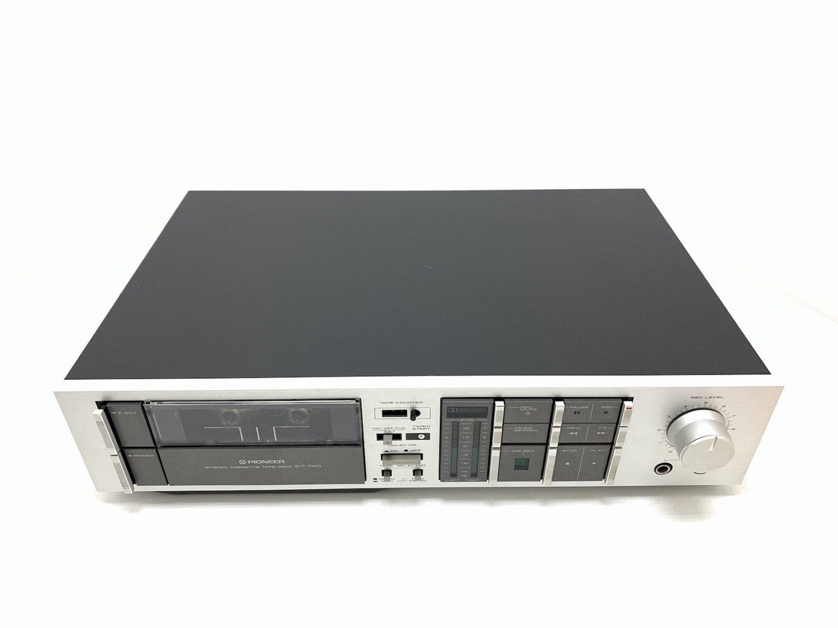 ★PIONEER STEREO CASSETTE DECK CT-7 【品２】 PIONEER CT-740 Stereo Cassette Tape Deck 2 Head Vintage 1983 WORK
